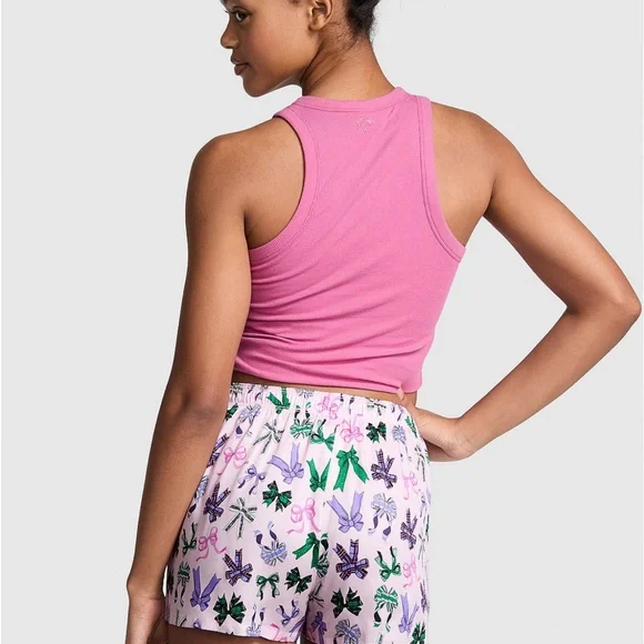 PINK BOWS 🎀 Boxer Shorts • loungewear • Bridal Shower • matching • twins • BFF - Picture 2 of 14